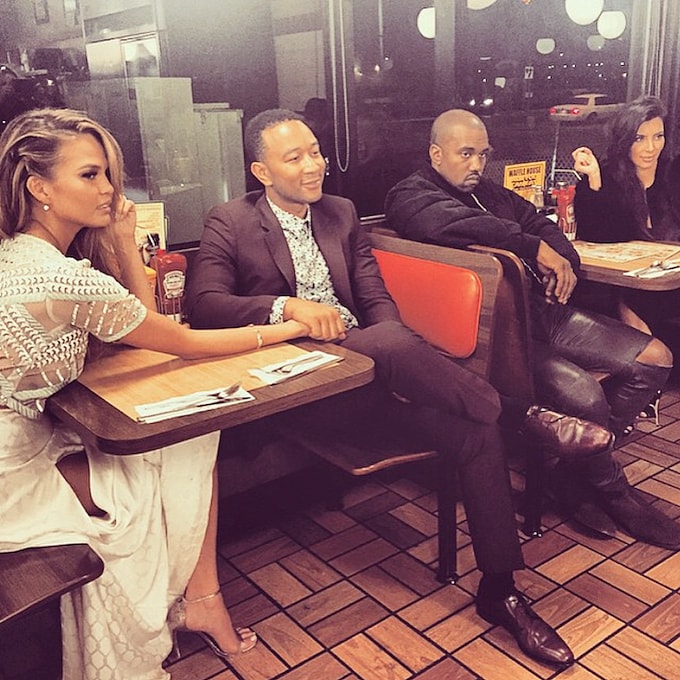 Kanye West and Kim Kardashian's Glorious Waffle House Double Date