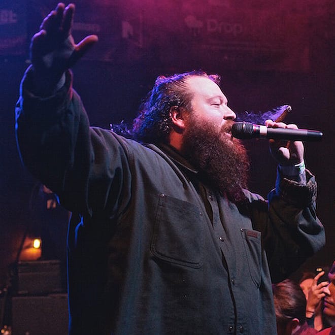 Action Bronson Throws Flat Screen TV Into the Audience