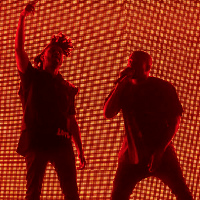 Kanye West Crowd Surfs During His Surprise Appearance at The Weeknd's Coachella Set