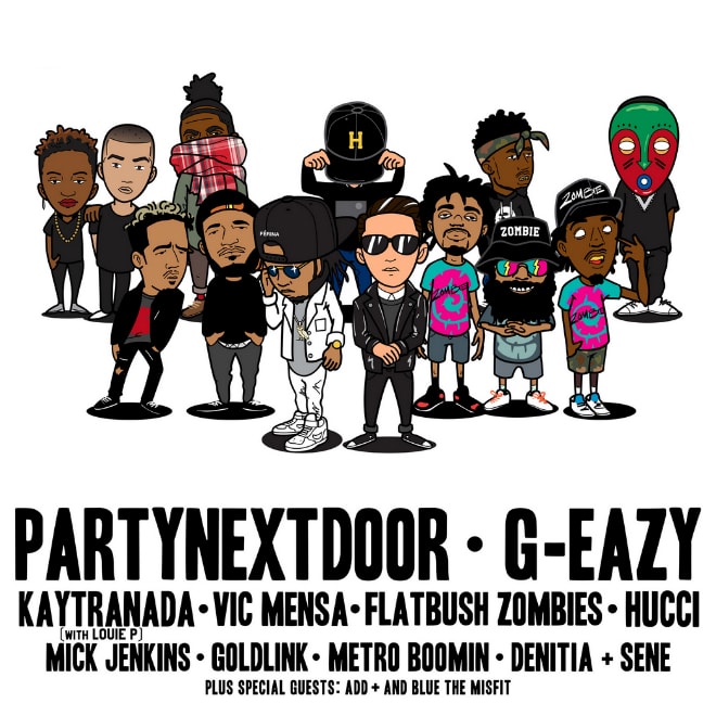 PARTYNEXTDOOR, G-Eazy, Kaytranada, Vic Mensa and Flatbush Zombies to Headline JMBLYA 2015