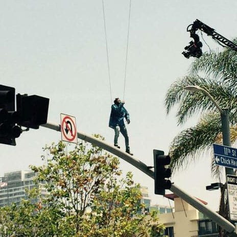 Kendrick Lamar in Los Angeles to Continue the Shoot for His Music Video For "Alright"