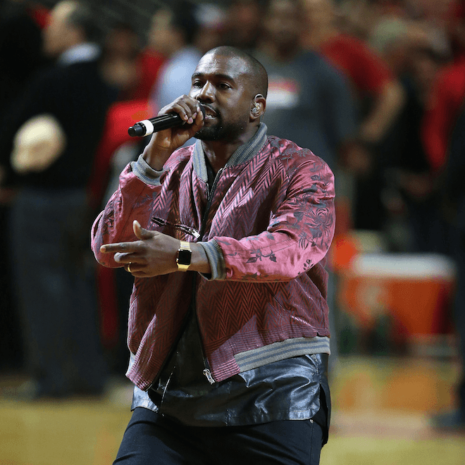 Kanye West Gives His Own Post-Game Interview After the Warriors Beat the Cavs
