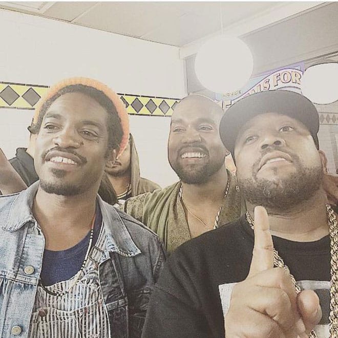 Kanye West Dines With Outkast at Atlanta's Waffle House