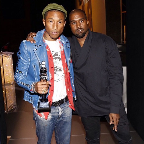 Kanye West Presents Pharrell Williams His CFDA "Fashion Icon" Award