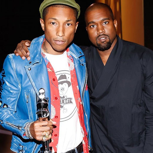 Watch Pharrell Williams Accept His CFDA Fashion Icon Award From Kanye West
