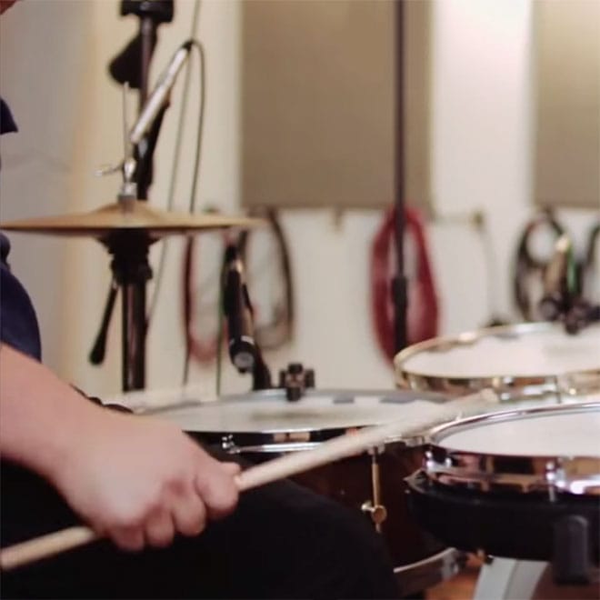A Kickstarter Turns an Acoustic Drum Kit Into an Electronic Instrument