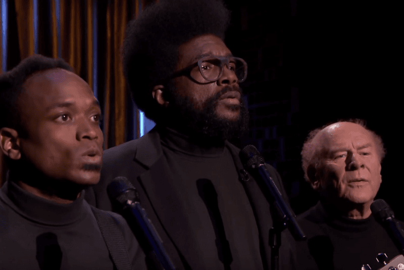 Black Simon & Garfunkel Sing "Can't Feel My Face" with Art Garfunkel