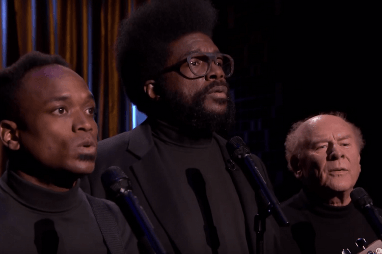 Black Simon & Garfunkel Sing "Can't Feel My Face" with Art Garfunkel