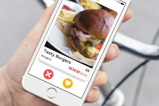 Feed Me Swipe Restaurant hamburger application 