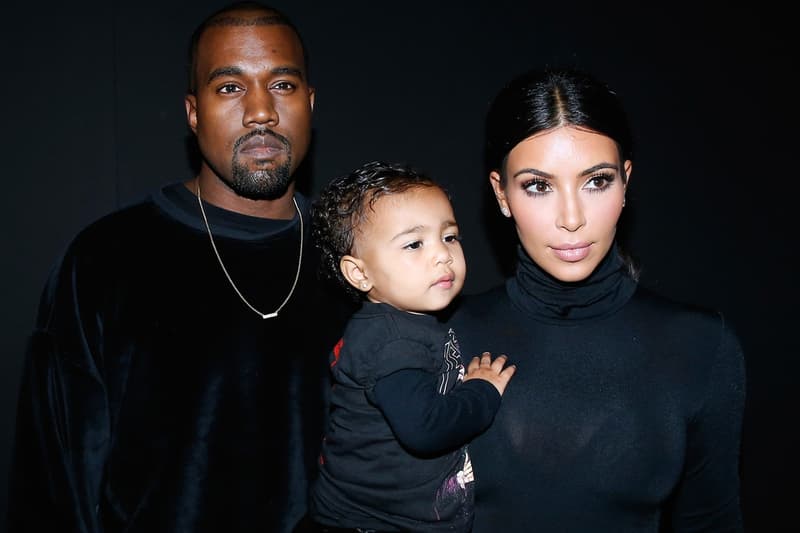 Kanye West Kim Kardashian North West