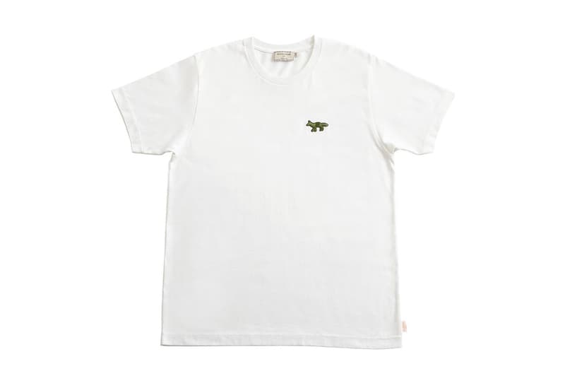 Maison Kitsuné PORTER Collaboration Sac Kaki Sweatshirt Crewneck Écru