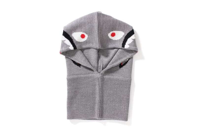 BAPE A Bathing Ape Cache Col Gris Shark