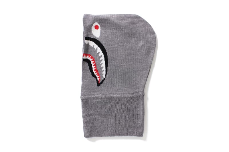 BAPE A Bathing Ape Cache Col Gris Shark