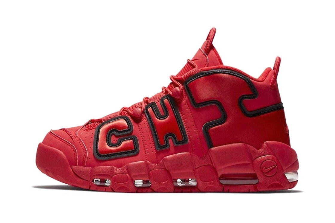 Nike Air More Uptempo Odell Becham Jr Chicago Hommage Rouge