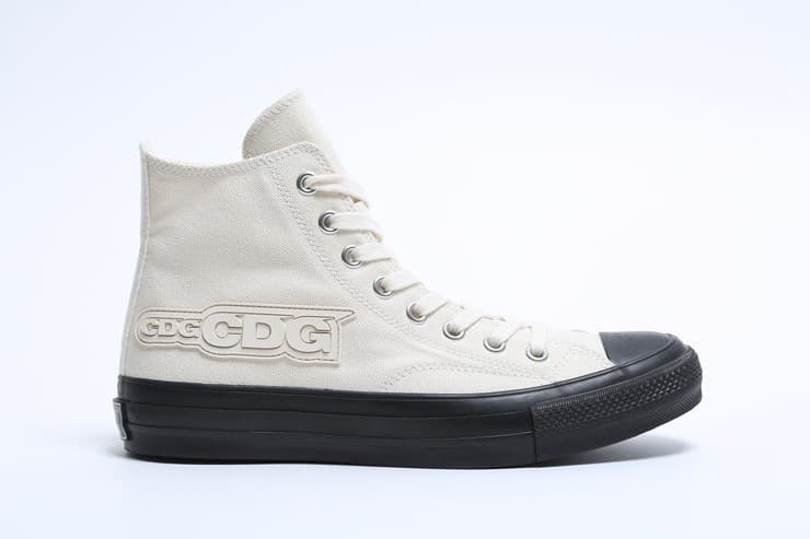 Converse COMME Des GARÇONS Blanc Noir