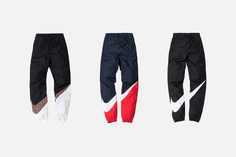 Nike Kith Take Flight Zip Swoosh Noir Rouge Bleu Blanc Motif Léopard Swoosh