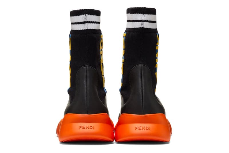 Fendi Marché High-Top Sock Trainer