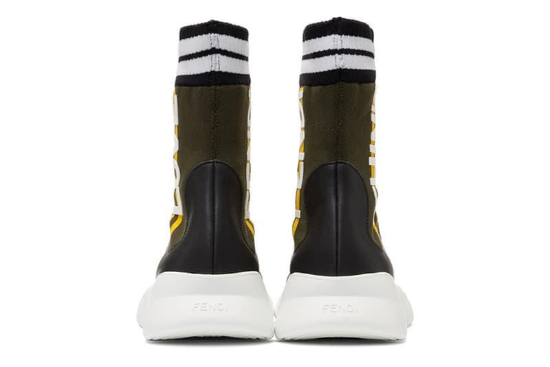 Fendi Marché High-Top Sock Trainer