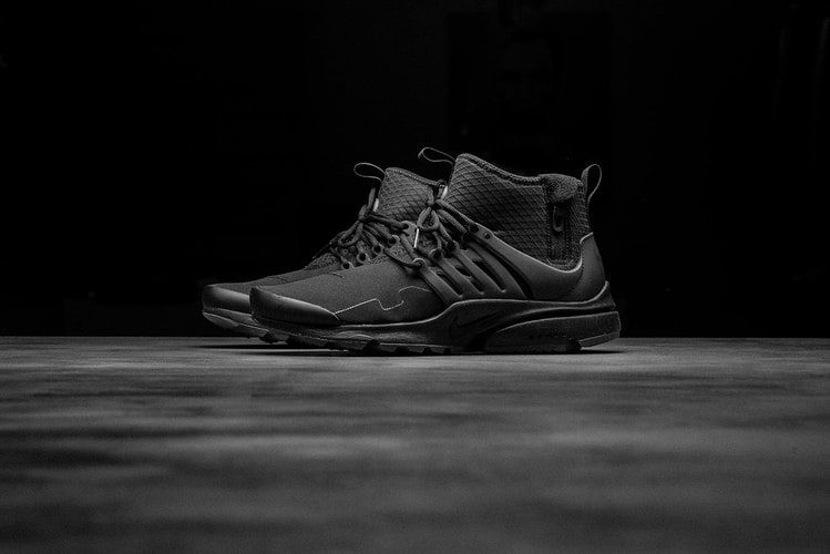 Gros Plan Sur La Nike Air Presto Mid Utility "Triple Black"