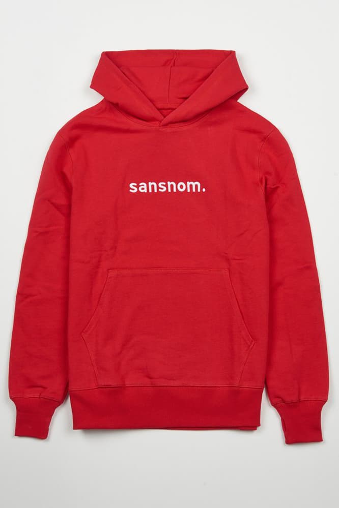 sansnom. hoodie adrenalin rouge automne/hiver 2017