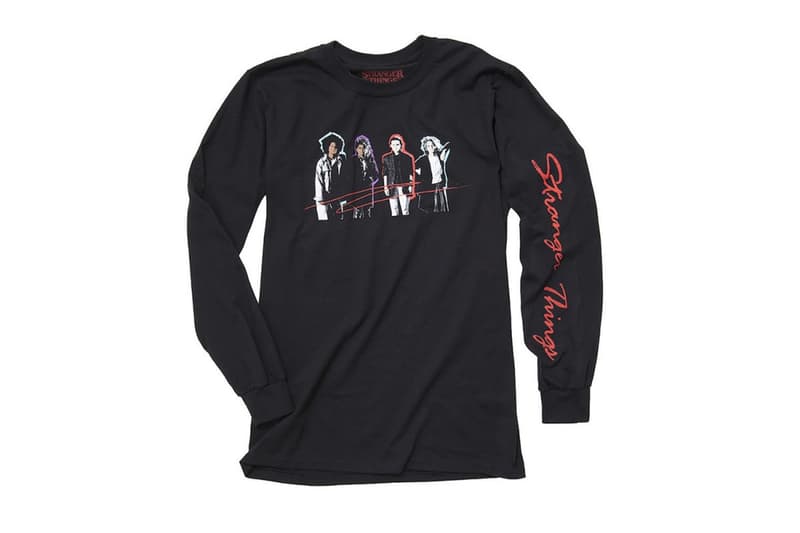 Stranger Things BoxLunch T-Shirt Manches Longues Noir Colelction Capsule