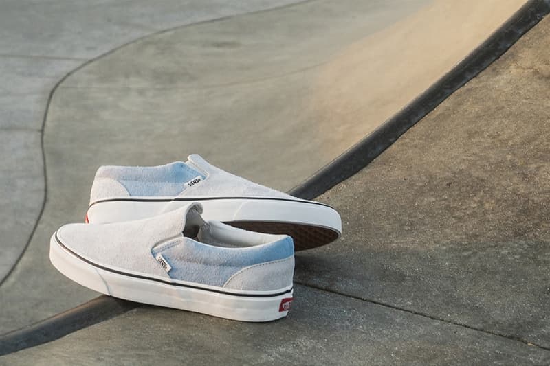 Vans Old Skool Classic Slip-On Suede Duveteux Bronze Gris Bleu Fuzzy Suede Pack