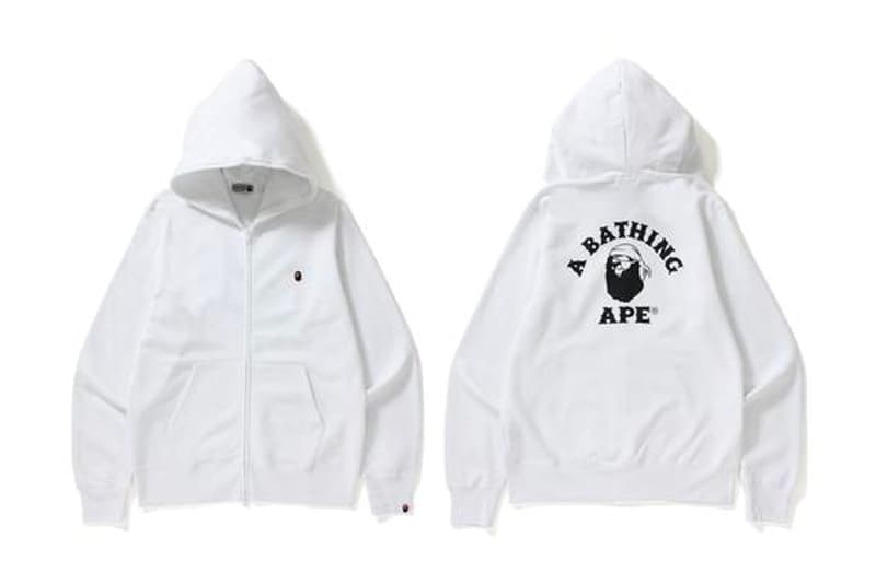 BAPE A Bathing Ape Crewneck Sweatshirt Pirate Store Noir Blanc