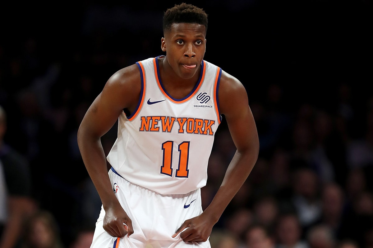Frank Ntilikina New York Knicks Match Contre Brooklyn Nets