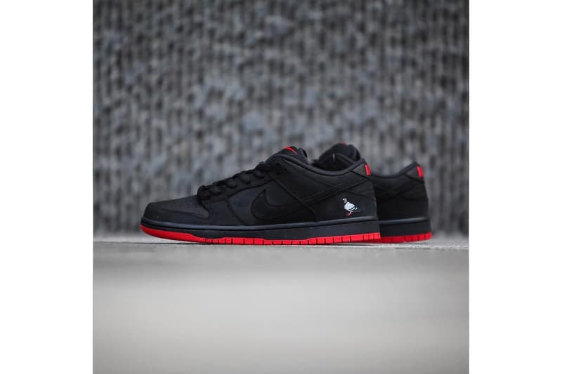 Nike SB Dunk Low Black Pigeon Rouge Jeff Staple