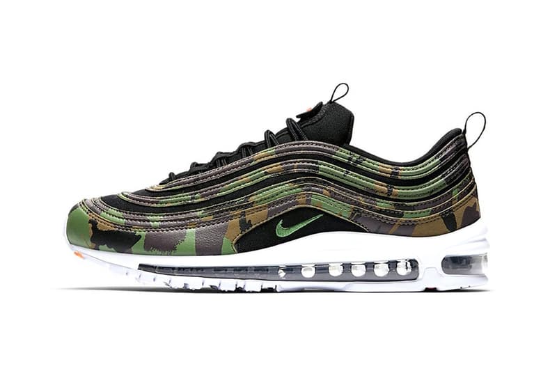 Nike Air Max 97 Country Camo Semelle Blanche Noir Velcro