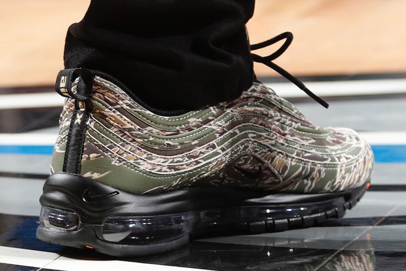 Nike Air Max 97 USA Camo Cavs vs. Mavericks Closer Look Isaiah Thomas