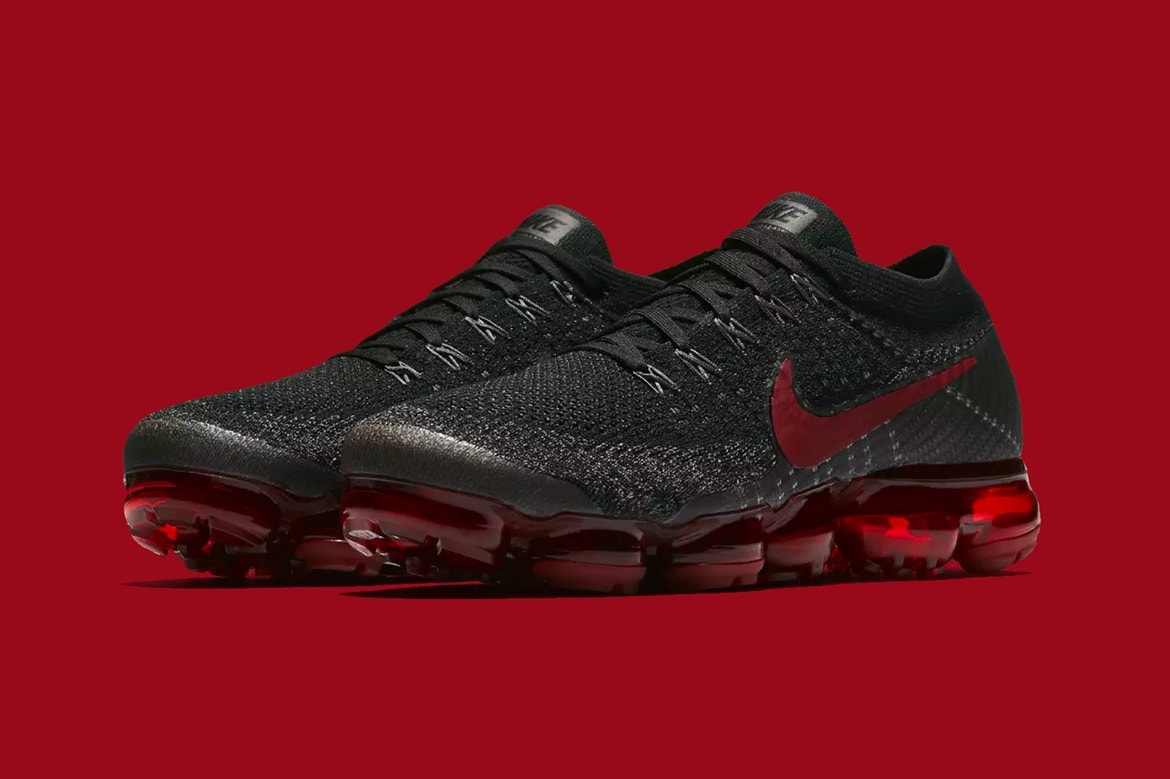 Nike Air VaporMax Flyknit Bred Noir Gris Noir Gris Anthracite Rouge Flywire 3M