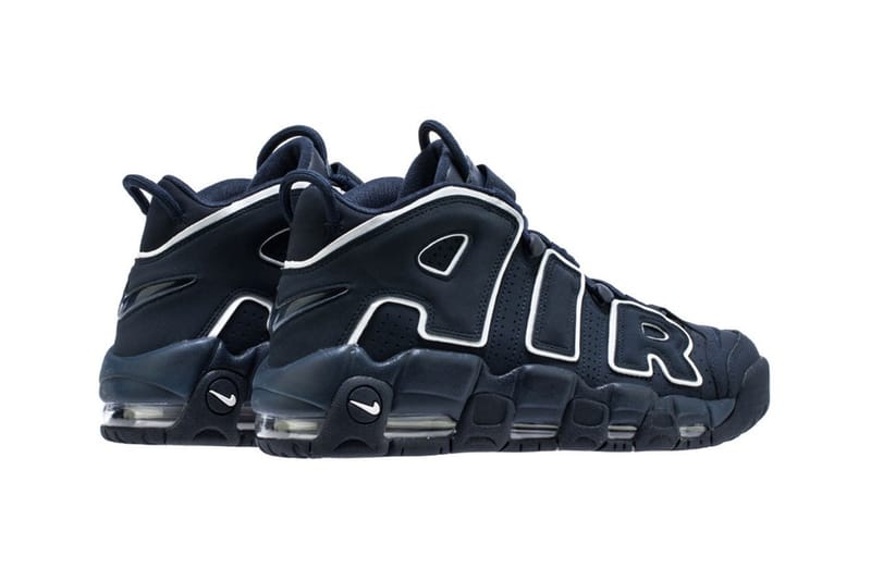 nike uptempo bleu