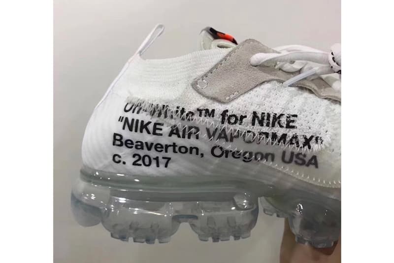 Nike Air VaporMax Blanche Avec Empeigne Flyknit Swoosh Translucide