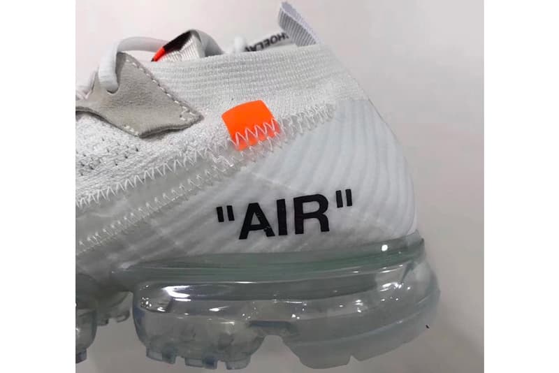 Nike Air VaporMax Blanche Avec Empeigne Flyknit Swoosh Translucide