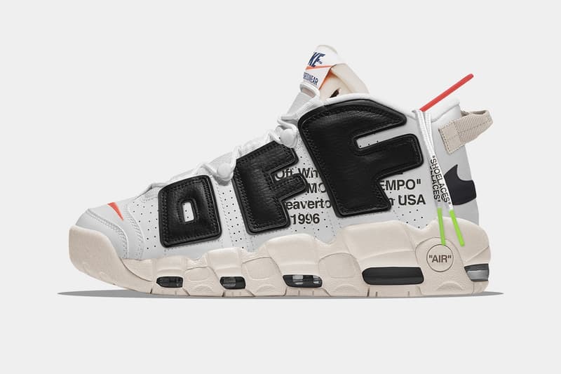 Virgil Abloh Off-White Nike The Ten Par The Golden Shape Air More Uptempo Air Max Plus