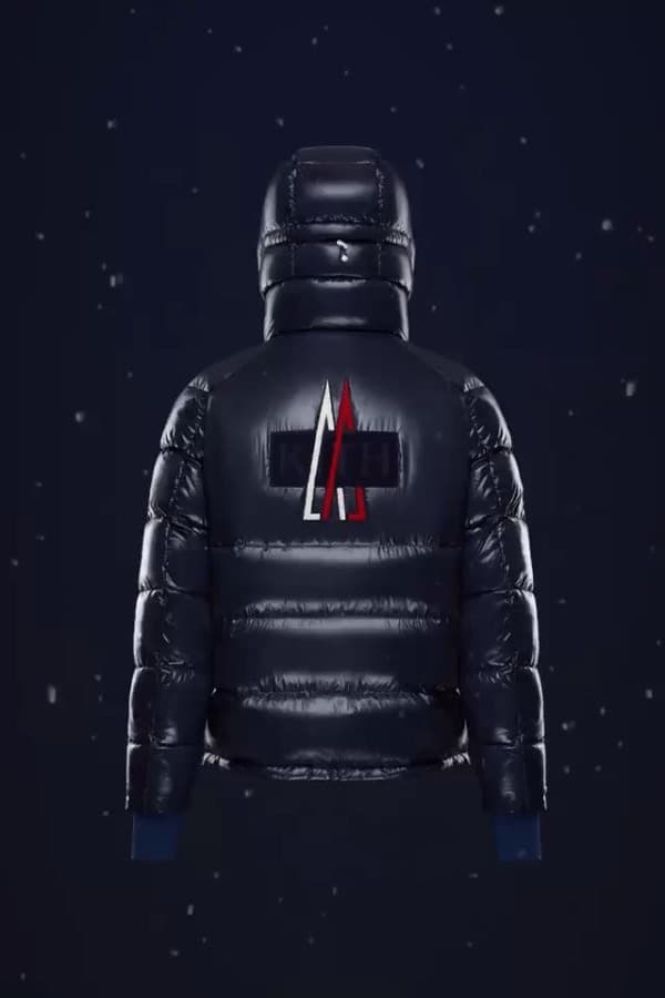 Doudoune KITH x Moncler Navy, Rouge et Blanc