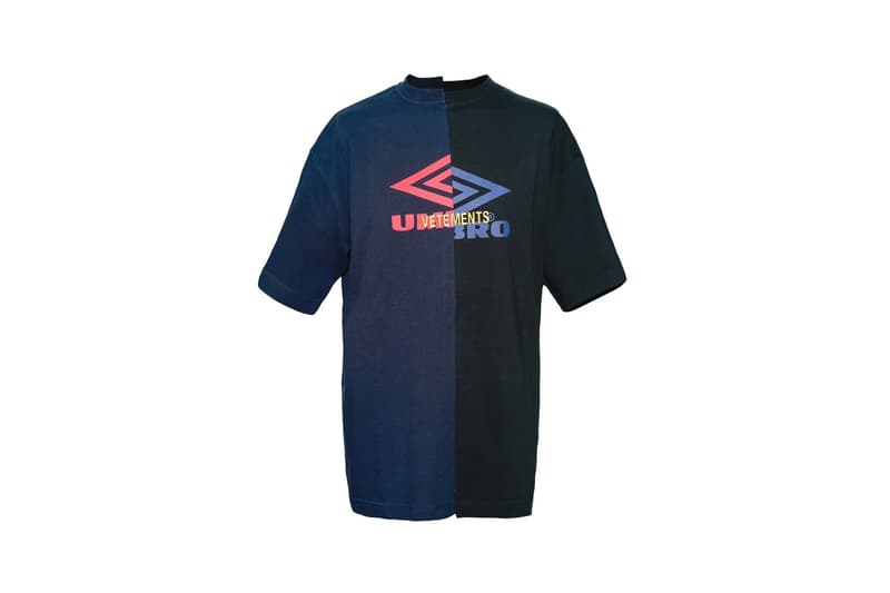 T-shirt Vetements Gris Jaune DHL Umbro