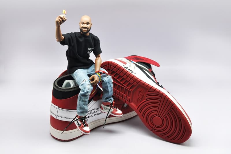 Figurine Virgil Abloh Off-White™ Et Air Jordan 1, Miniature Par Coolrain Lee