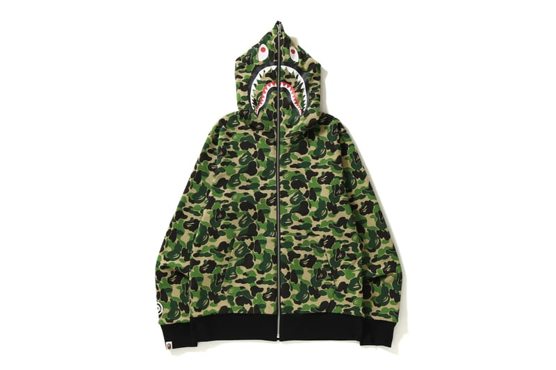 BAPE Sort Des Shark Hoodies ABC Camo Réversibles