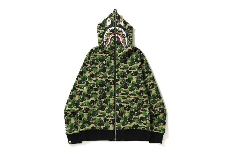BAPE Sort Des Shark Hoodies ABC Camo Réversibles
