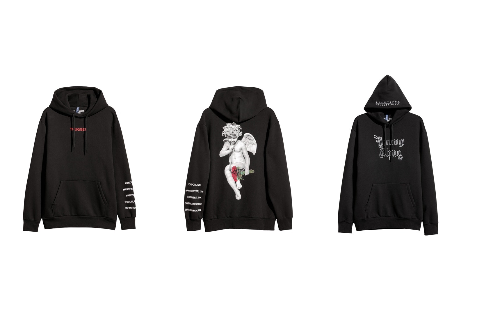 Hoodies Noirs Young Thug X H&M