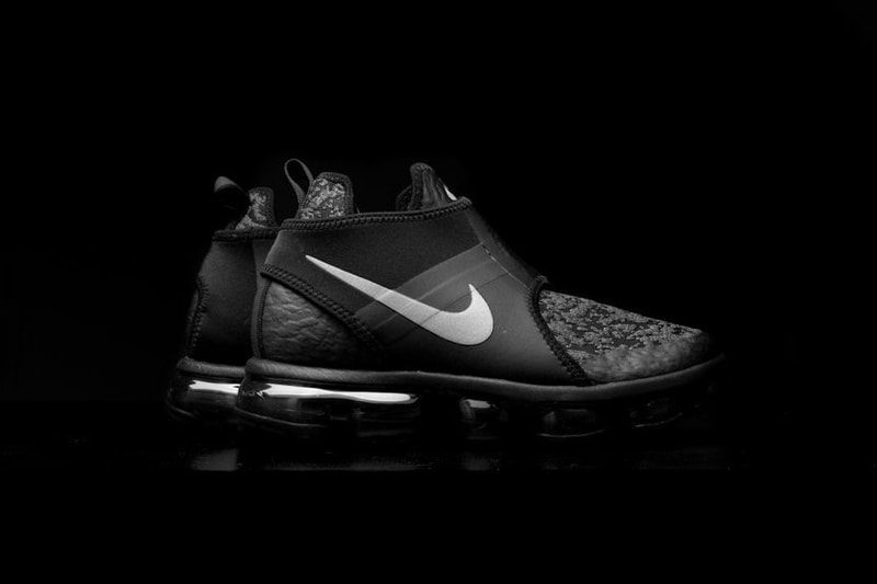 Lookbook Nike Air VaporMax Chukka Slip Tonal Black Et Pure Platinium