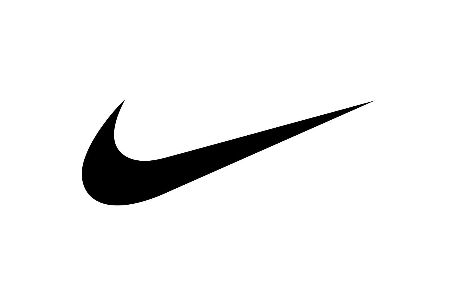 Logo Nike Swoosh Noir Sur Fond Blanc