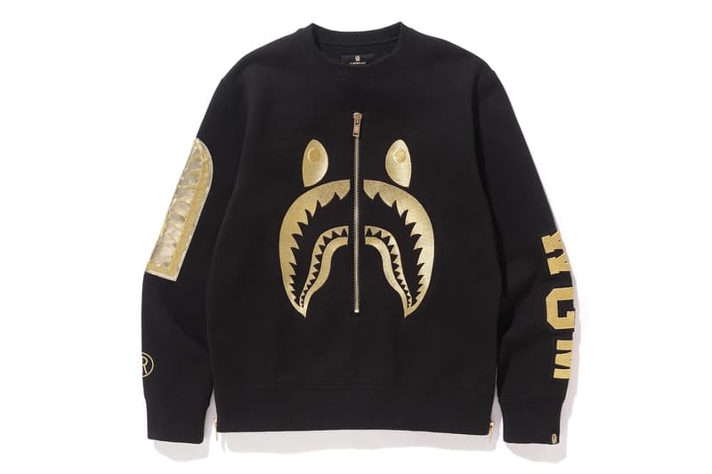 BAPE A BATHING APE® BLACK Haut De Gamme Noir Or