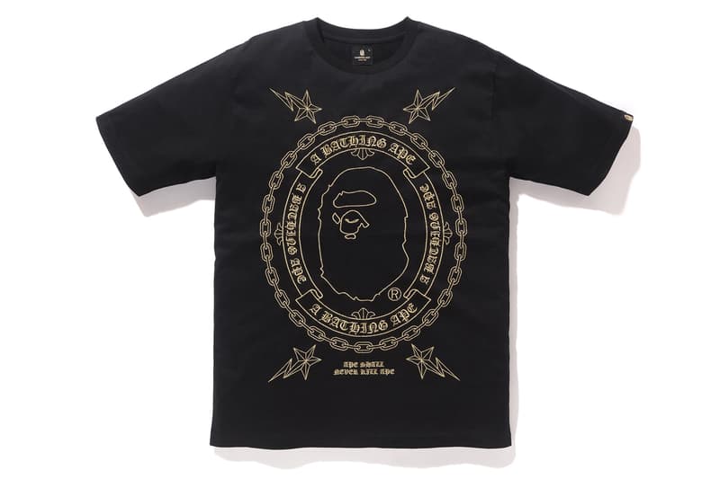 BAPE A BATHING APE® BLACK Haut De Gamme Noir Or