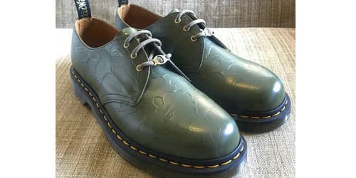 Three-Eye Shoes BAPE X Dr.Martens Coloris Vert