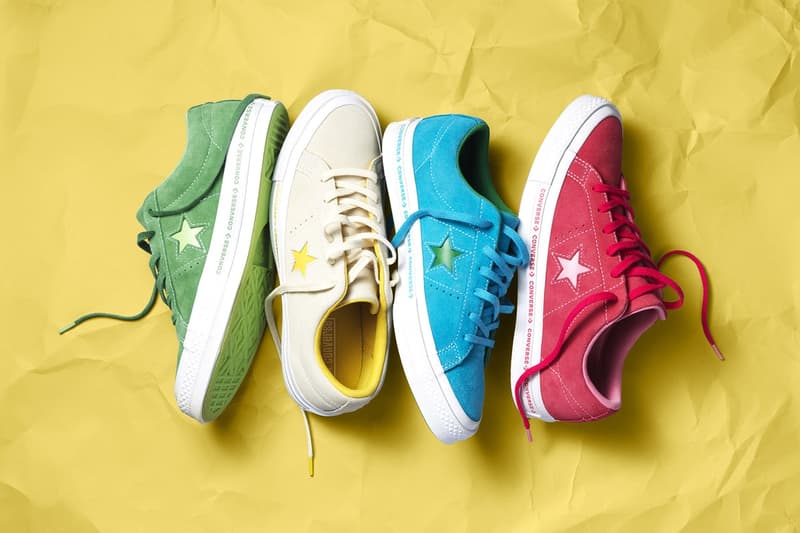 Converse rouge verte beige bleu studio