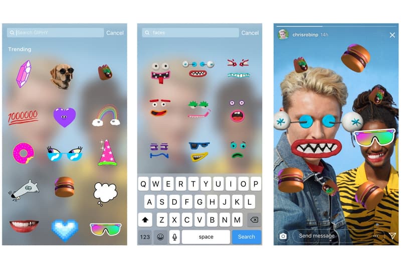 Instagram Stories GIFS Giphy Animation Créativité