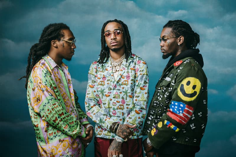Portrait De Migos Sur Fond Noir
